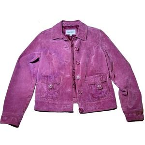 Cherokee Authentic Original Genuine Leather Raspberry Women's Jacket